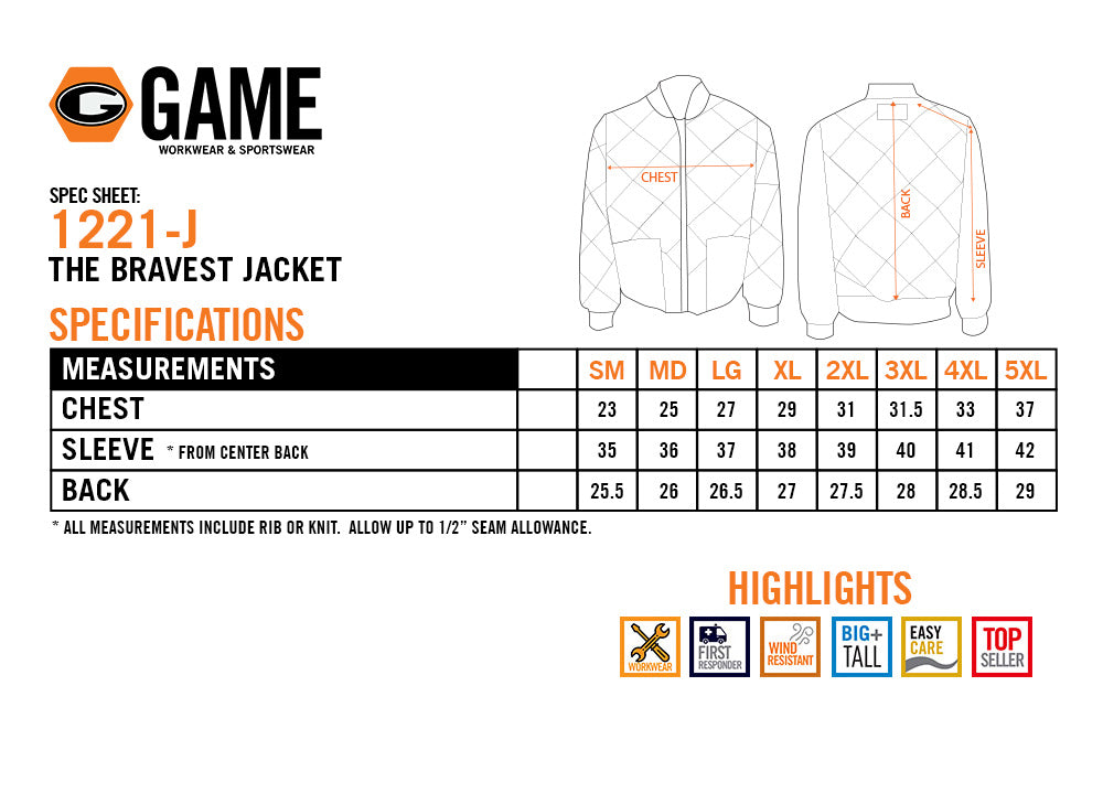 1221-J The Bravest Diamond Quilt Jacket