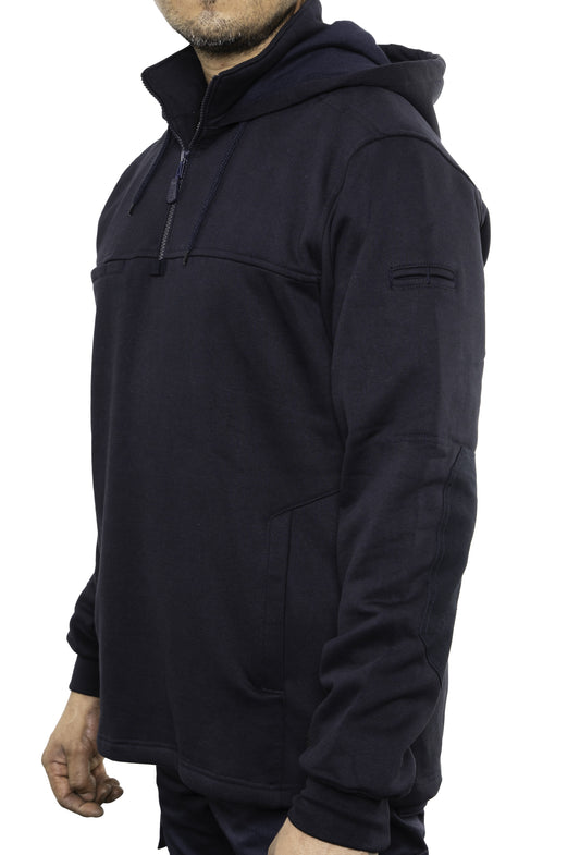 8545 Next-Gen Open Bottom 1/4 Zip Jobshirt w/Hood