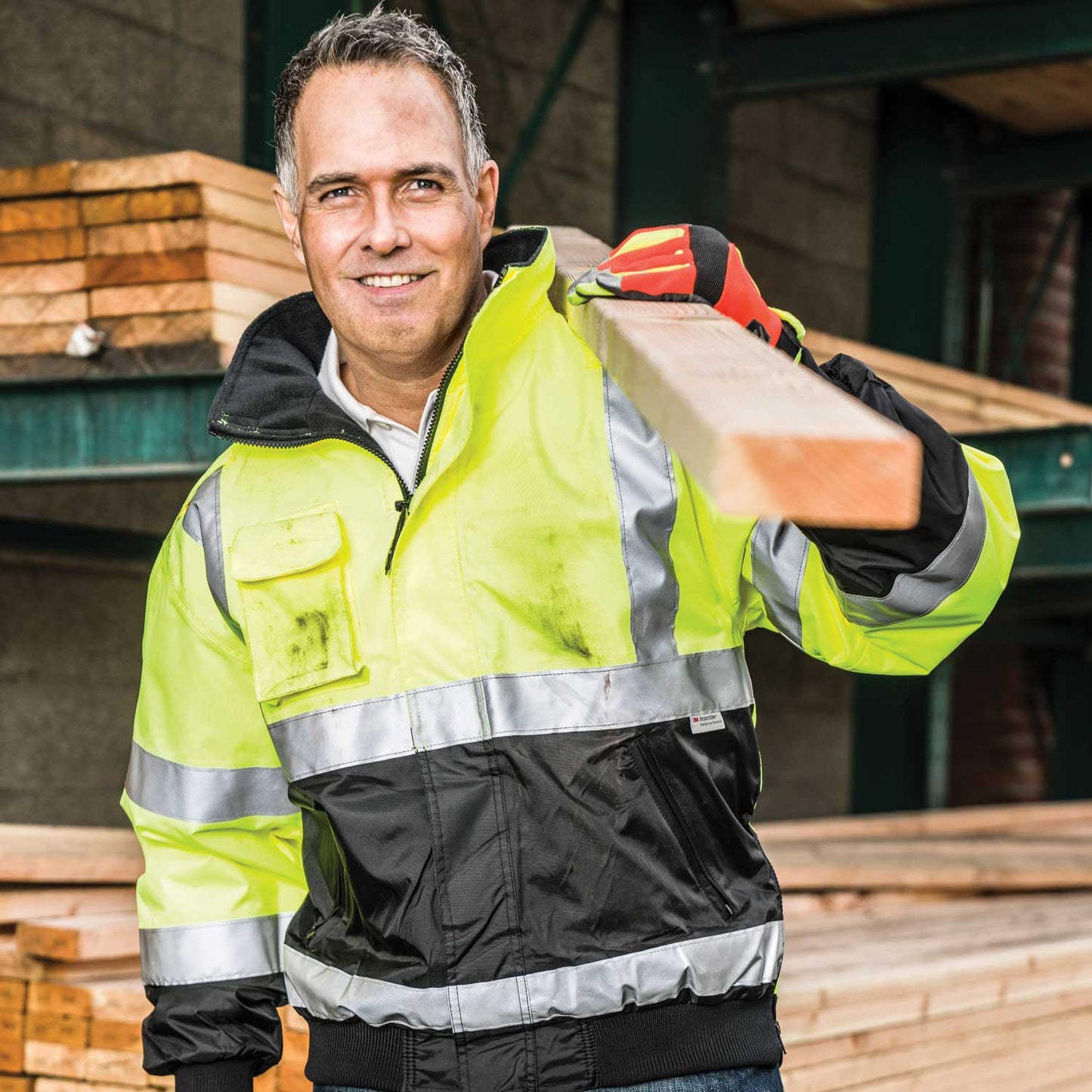 1370 Municipality Class III Hi Vis Black Bottom Jacket