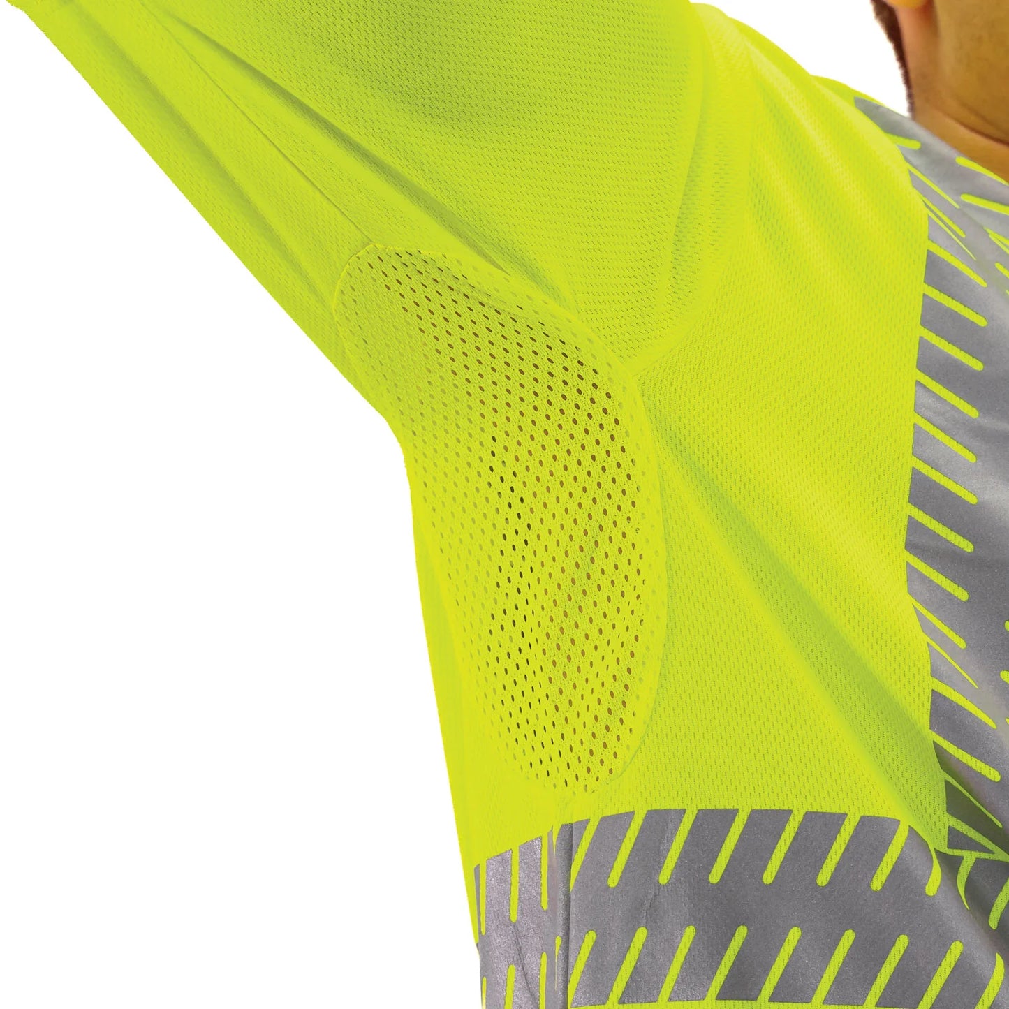 235R VENTILATED HI-VIS TEE WITH SEGMENTED REFLECTIVE TAPE